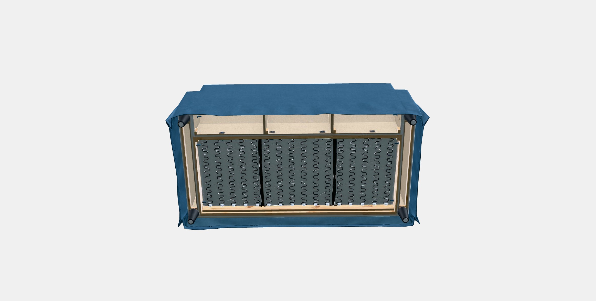 HYLTARP Cover for 2-seat sofa 5 Low-poly 3D model_5