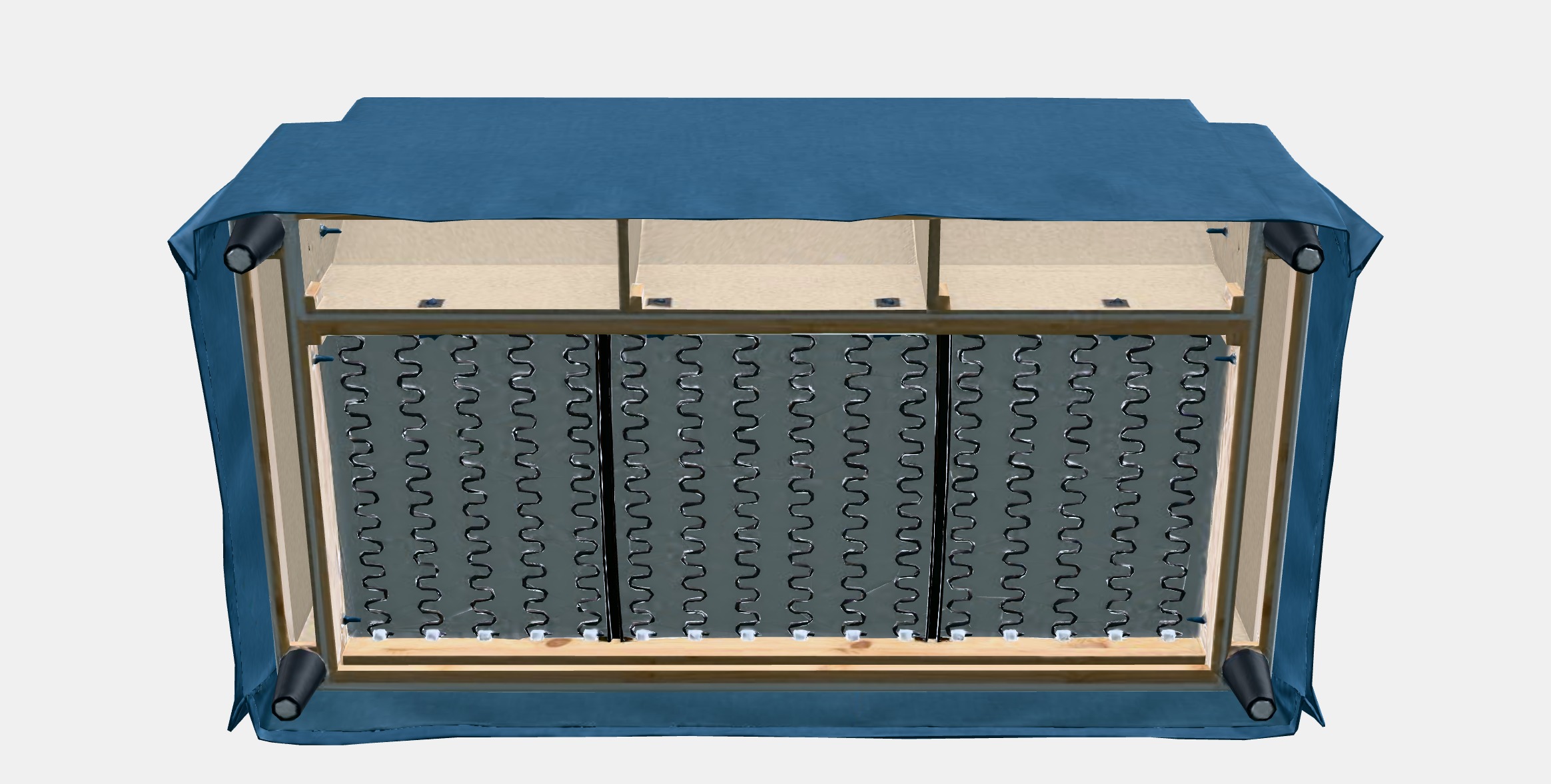 HYLTARP Cover for 2-seat sofa 5 Low-poly 3D model_8