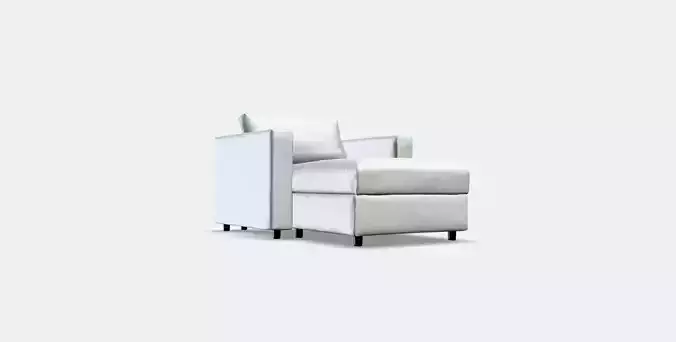 VIMLE Cover for chaise longue 2 Low-poly 3D model