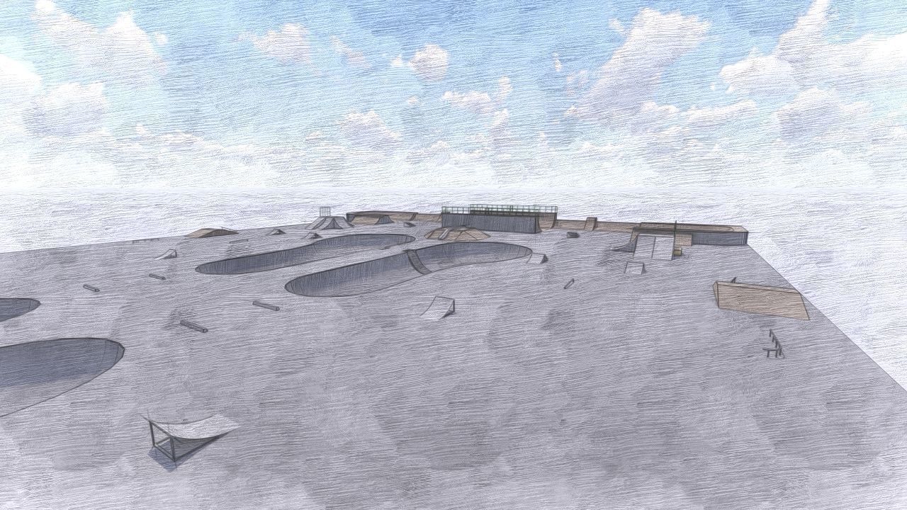 Skatepark-Skate Park PACK 3D model_16