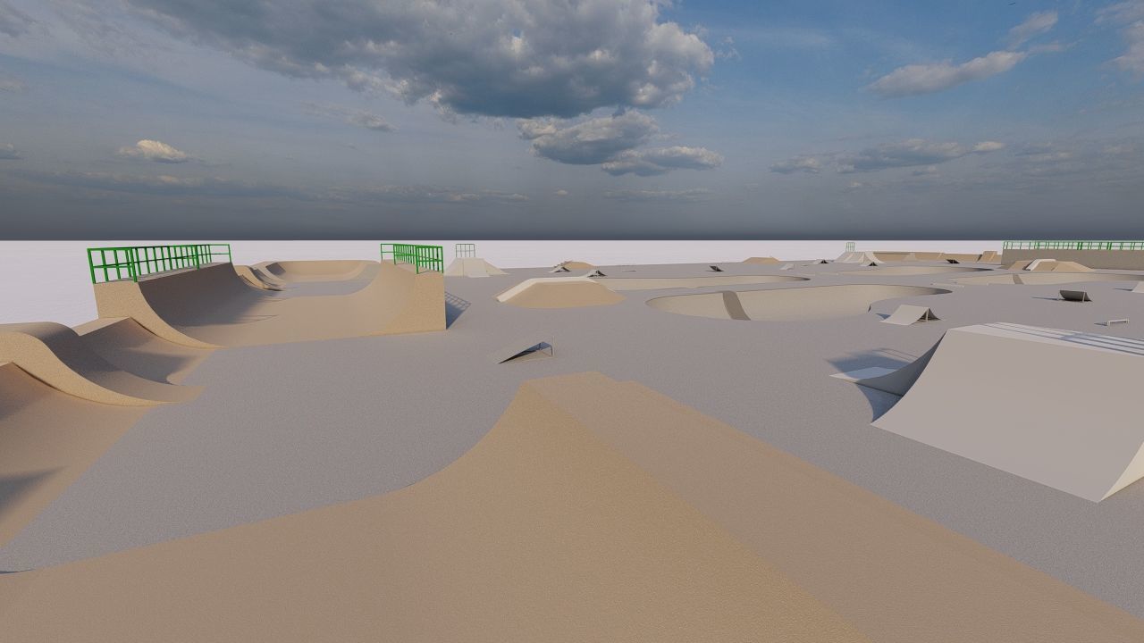 Skatepark-Skate Park PACK 3D model_3