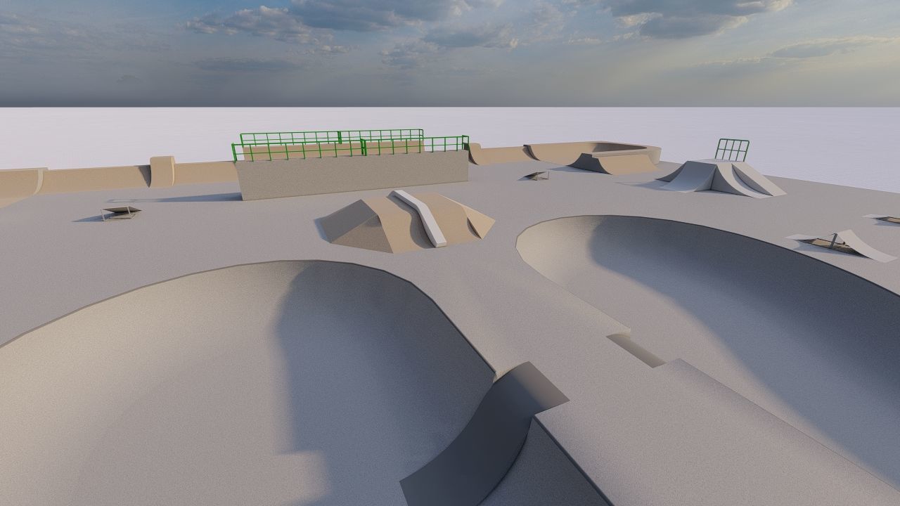 Skatepark-Skate Park PACK 3D model_7