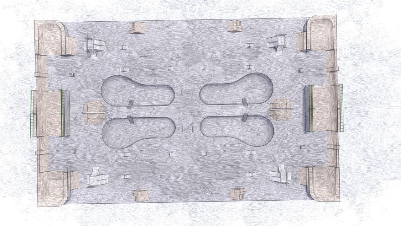 Skatepark-Skate Park PACK 3D model_14