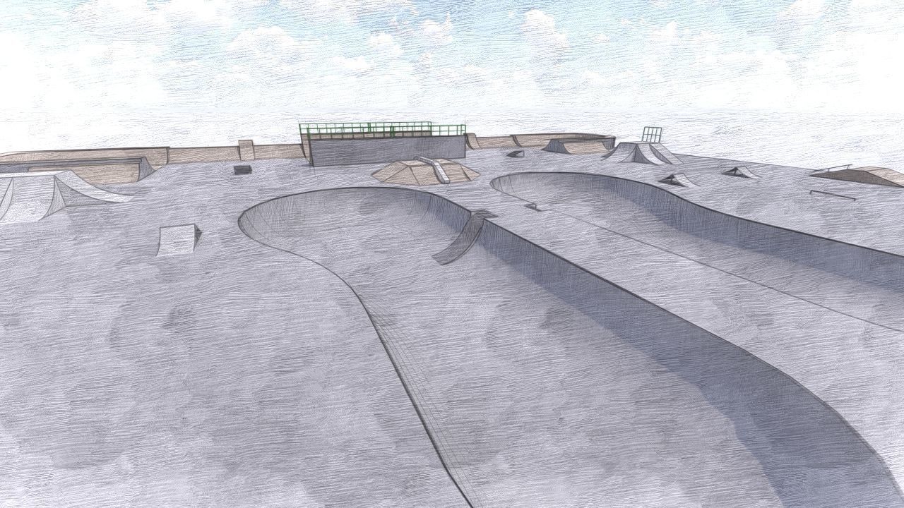 Skatepark-Skate Park PACK 3D model_15