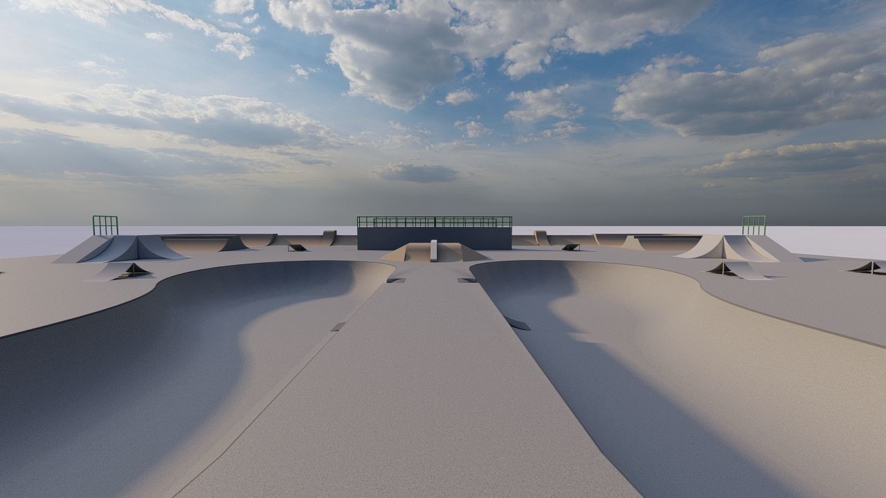 Skatepark-Skate Park PACK 3D model_11