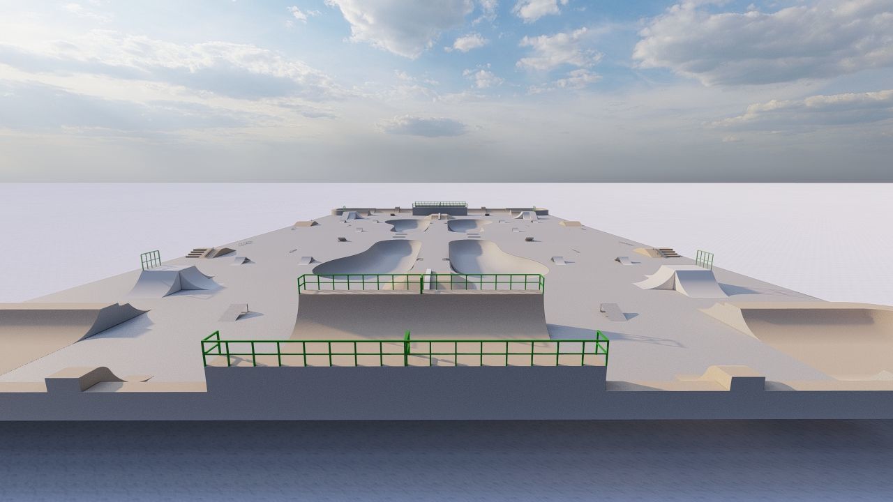 Skatepark-Skate Park PACK 3D model_12