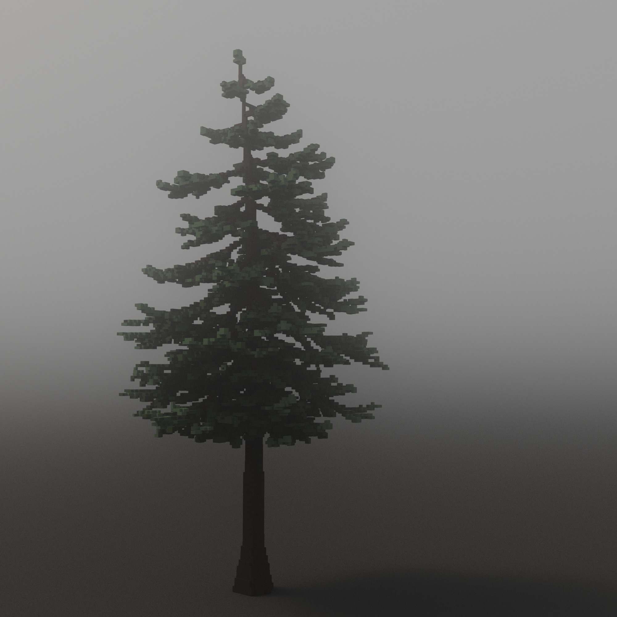 Voxel tree Free 3D model_5