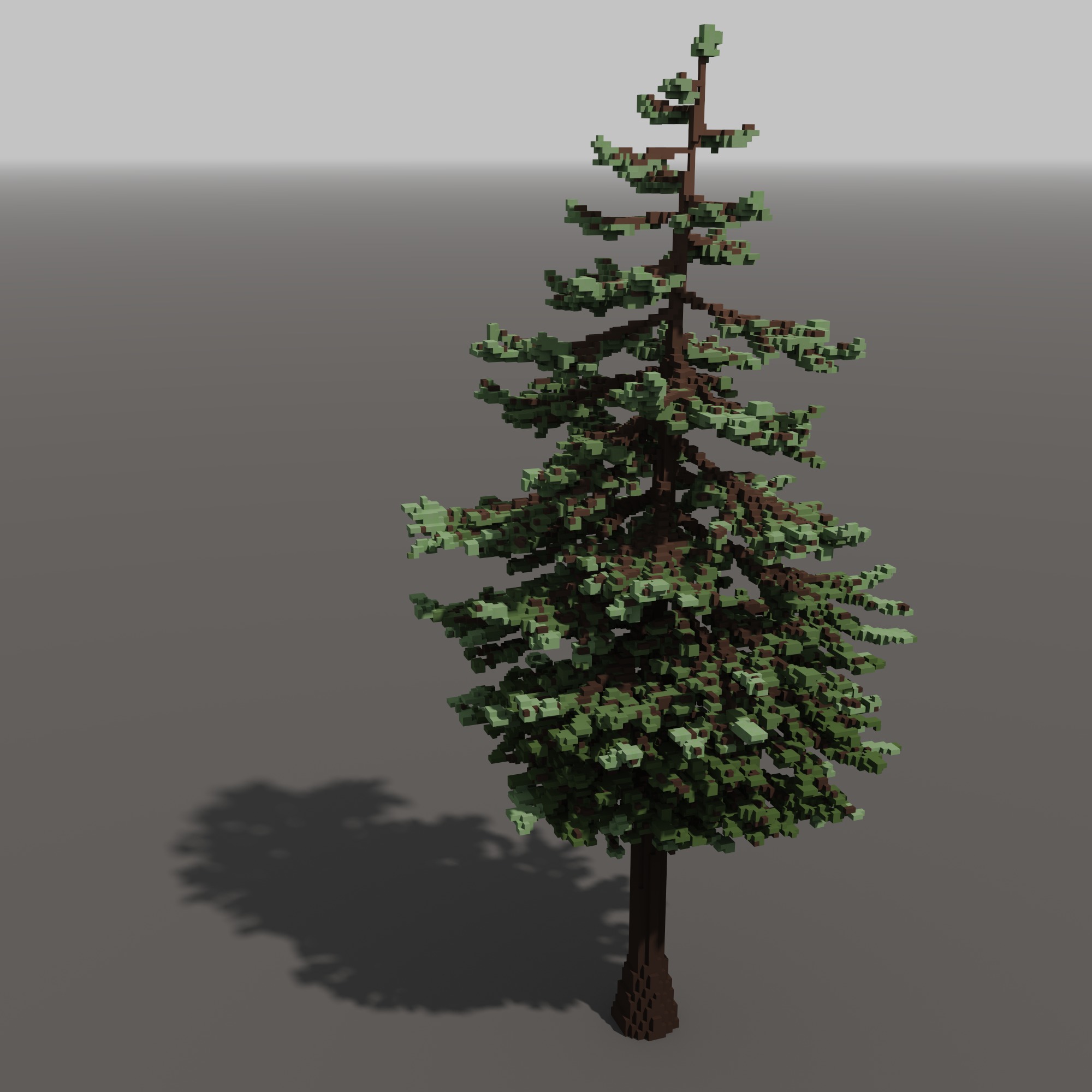 Voxel tree Free 3D model_3