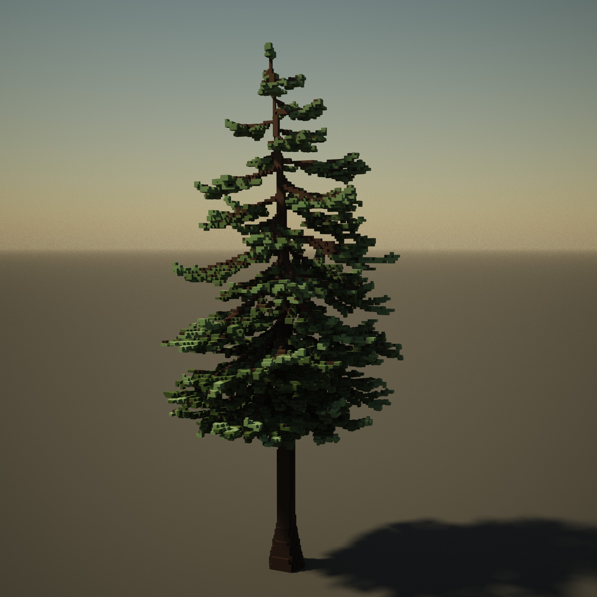 Voxel tree Free 3D model_2