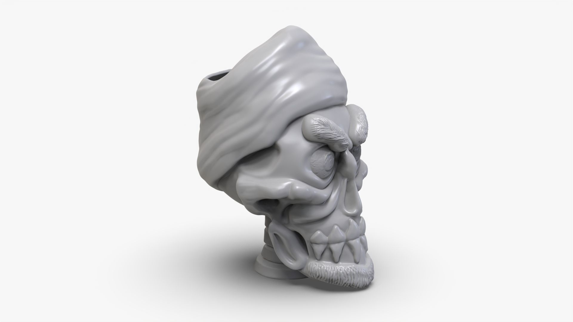 Achmed Pencil Holder 3D print model_3