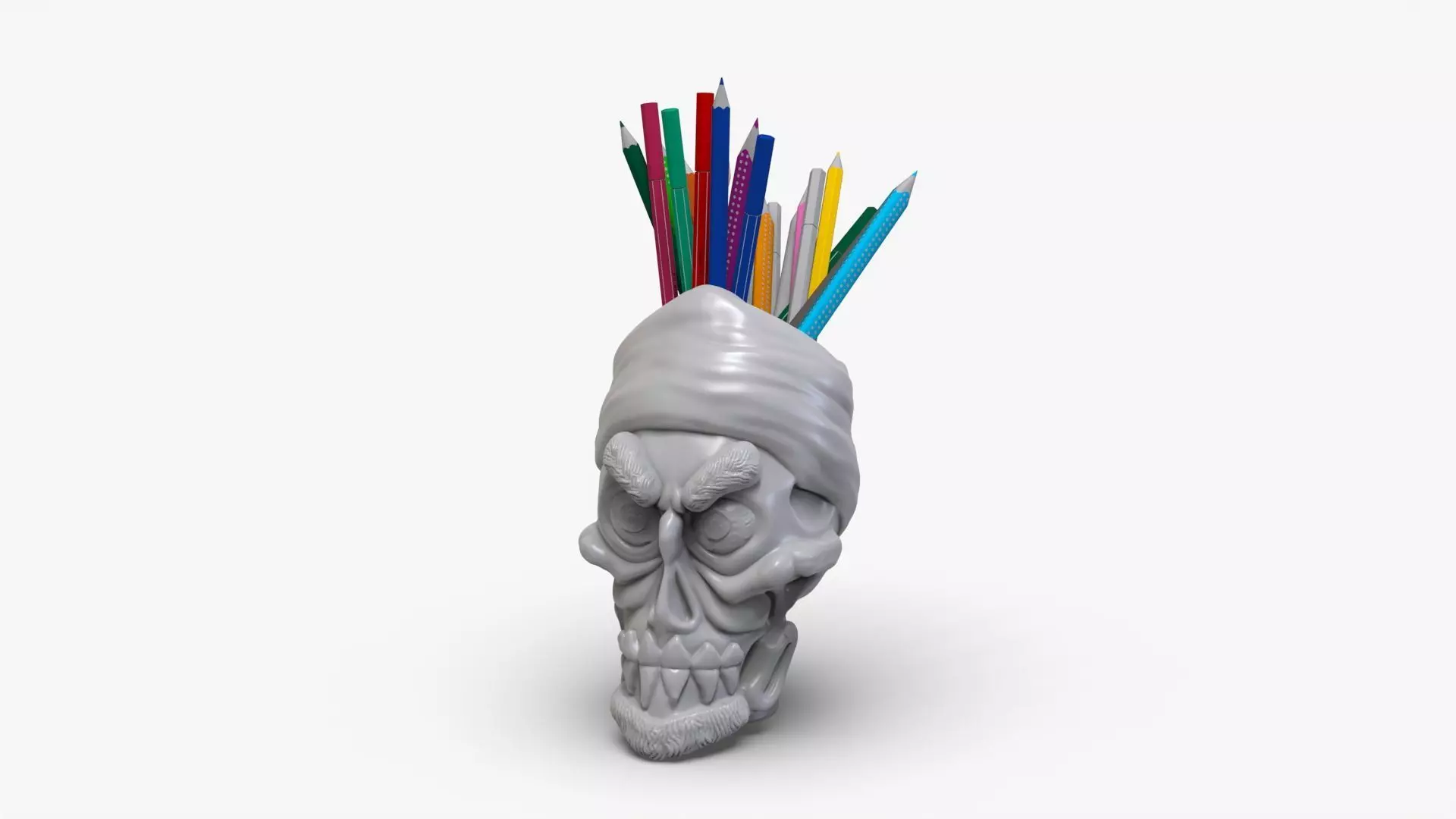 Achmed Pencil Holder 3D print model_0