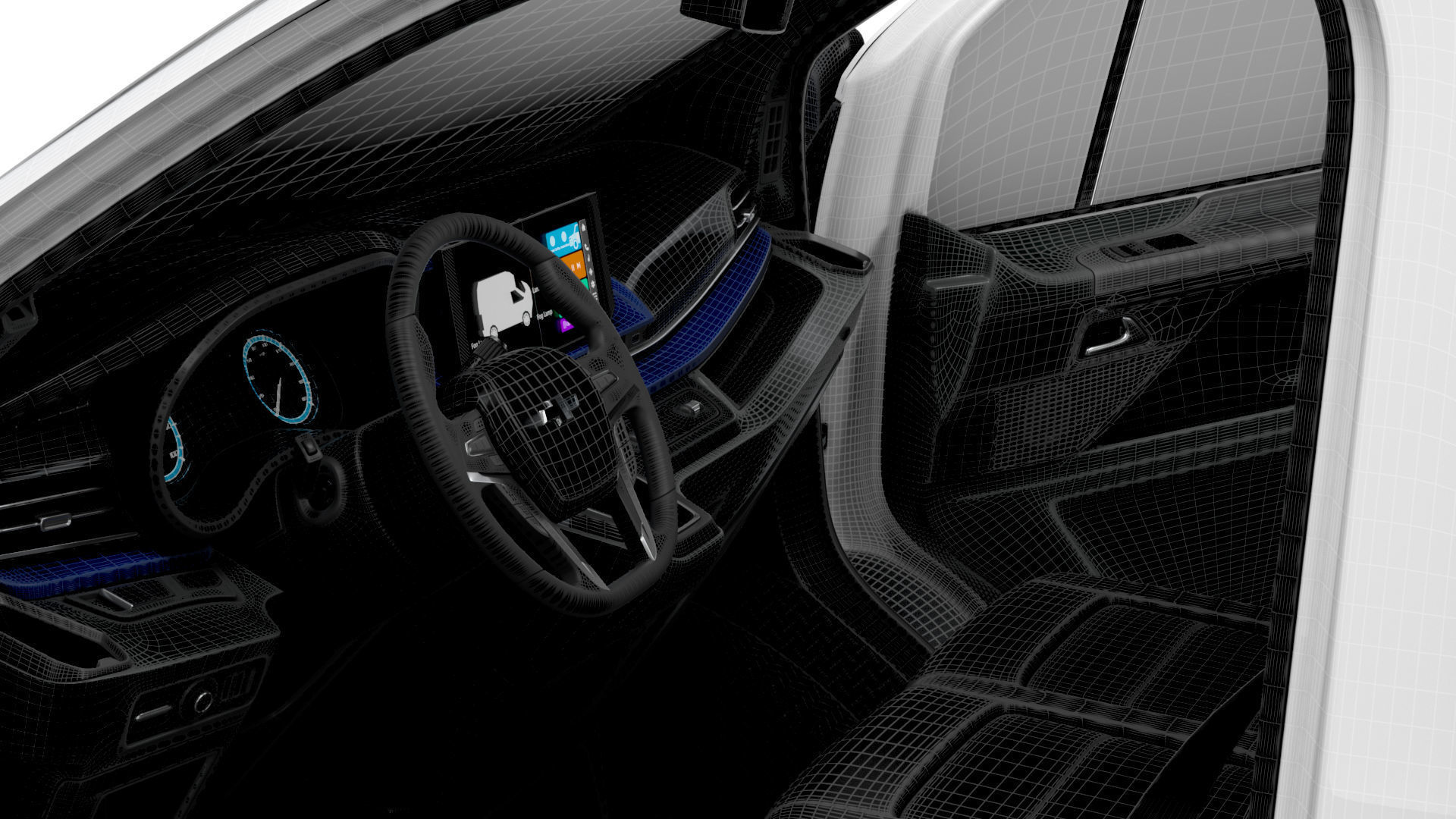 Chevrolet Express Max L2H1 HQ Interior 2025 3D model_17