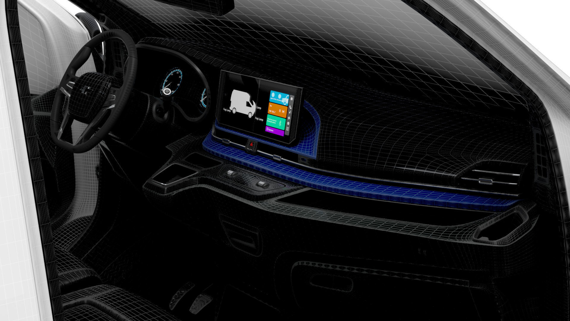 Chevrolet Express Max L2H1 HQ Interior 2025 3D model_26