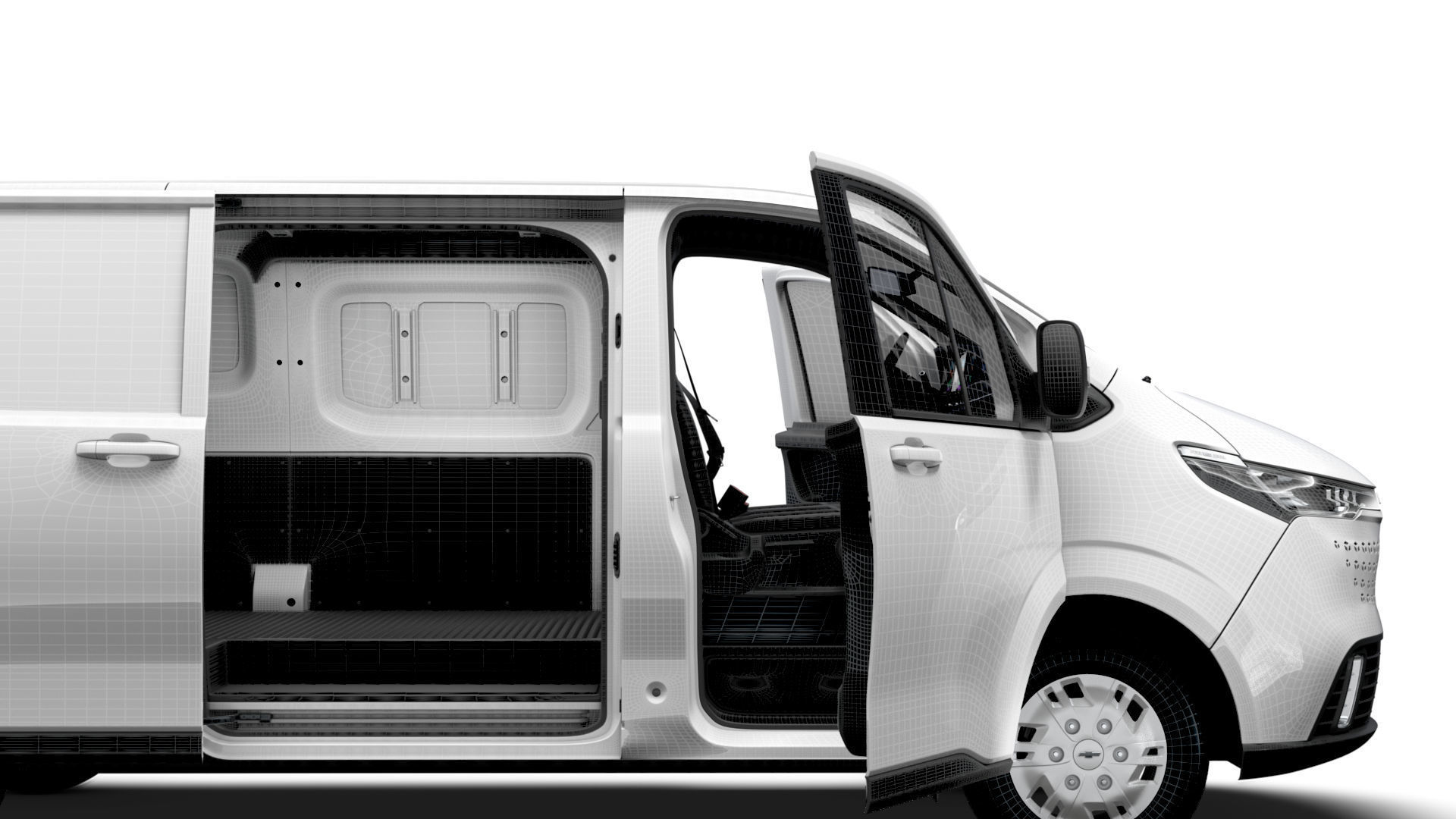 Chevrolet Express Max L2H1 HQ Interior 2025 3D model_16