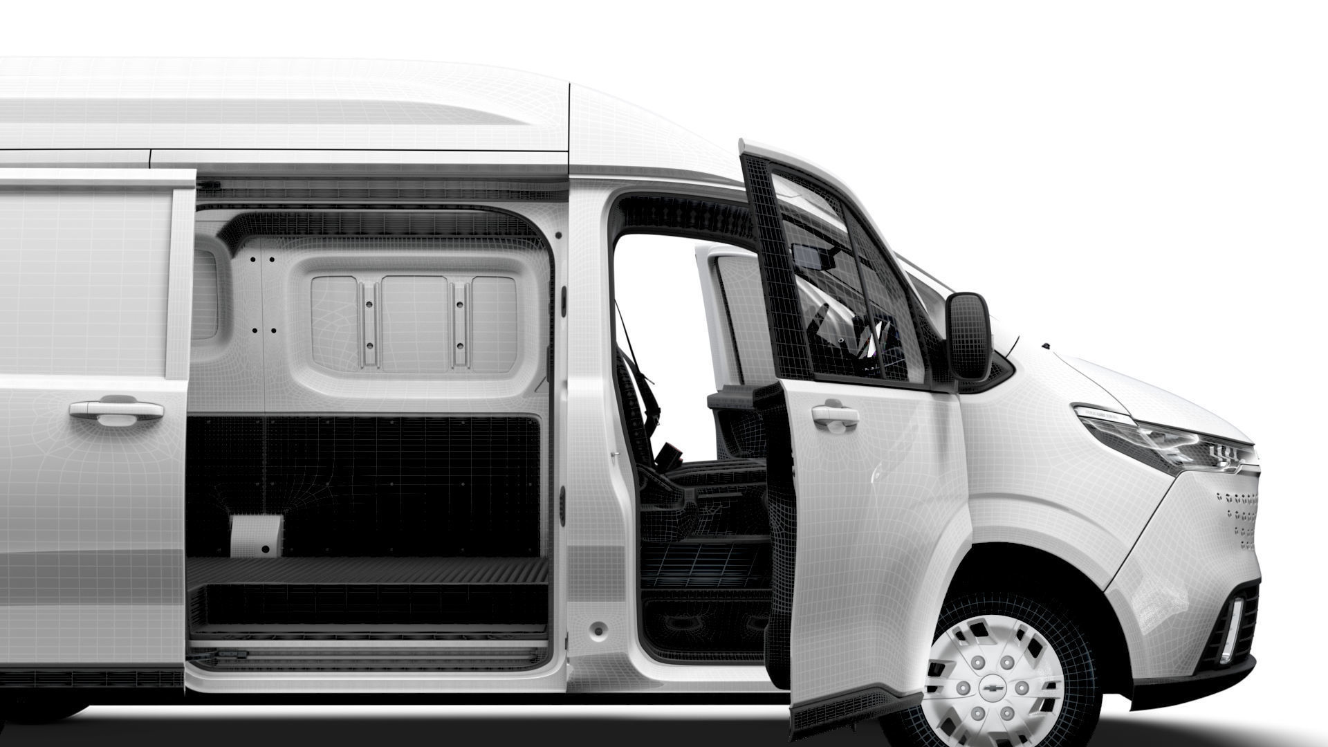 Chevrolet Express Max L2H2 HQ Interior 2025 3D model_16