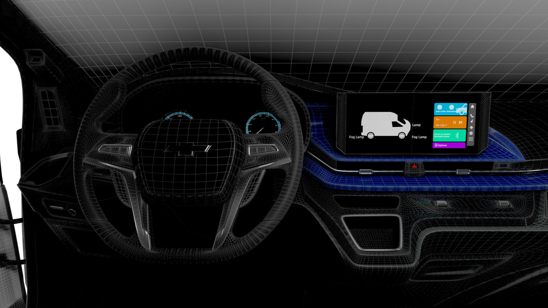 Chevrolet Express Max L2H2 HQ Interior 2025 3D model_30
