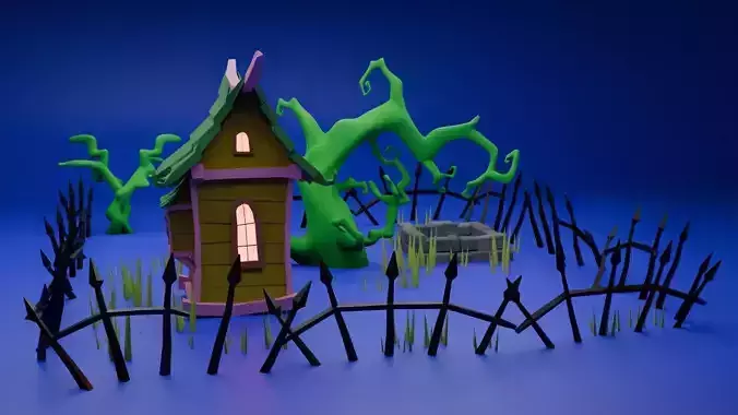 Poor witchs house in 3D