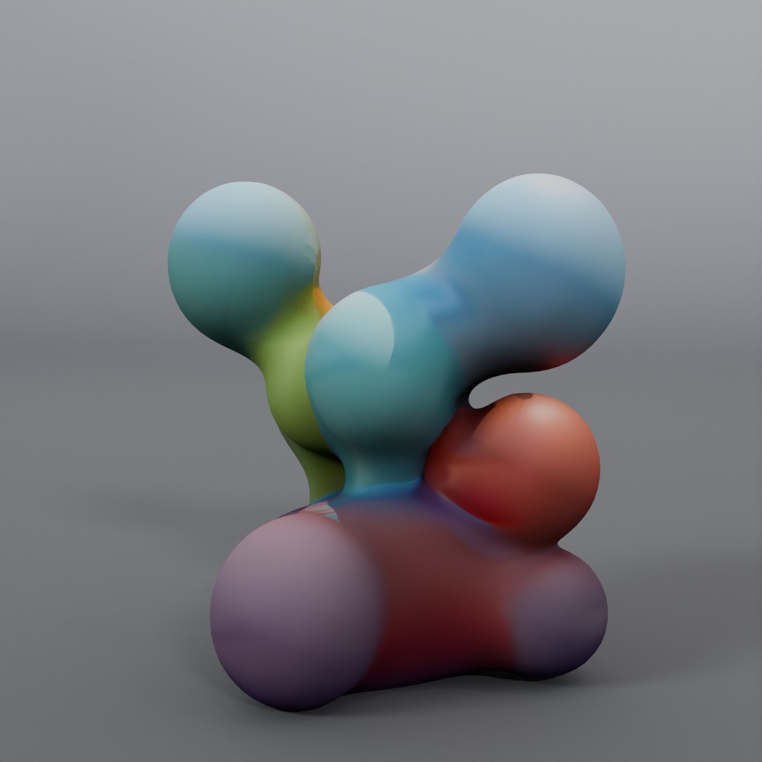 abstract statue 3D model_1