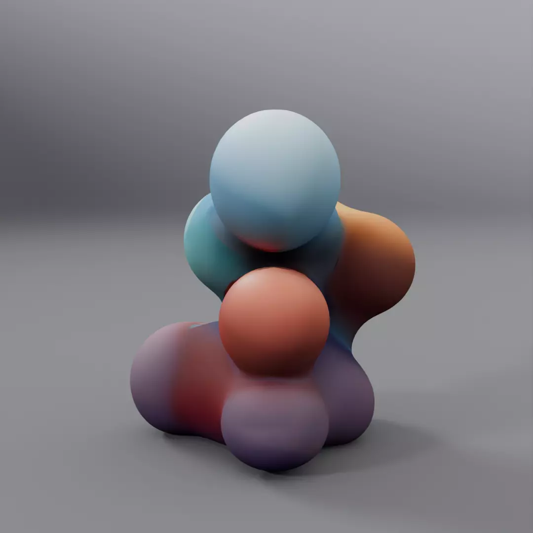 abstract statue 3D model_0