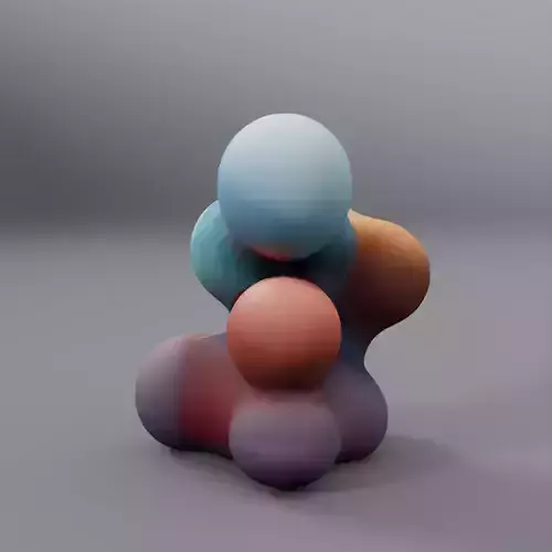abstract statue 3D model