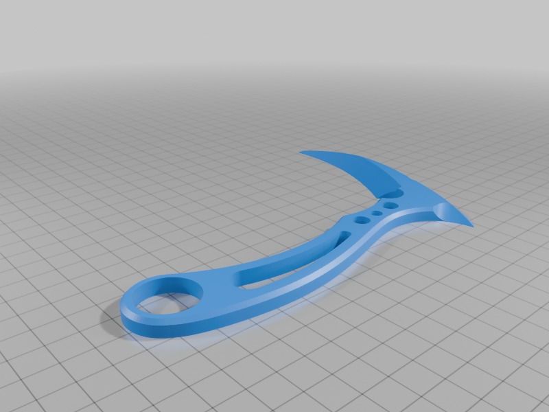 Hand Scythe Knife-Sickle 3D print model_1
