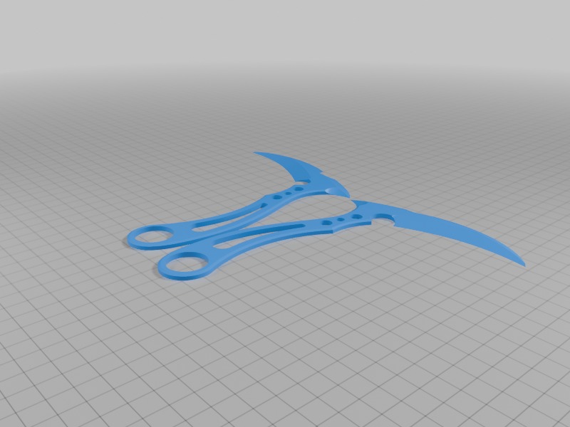 Hand Scythe Knife-Sickle 3D print model_2