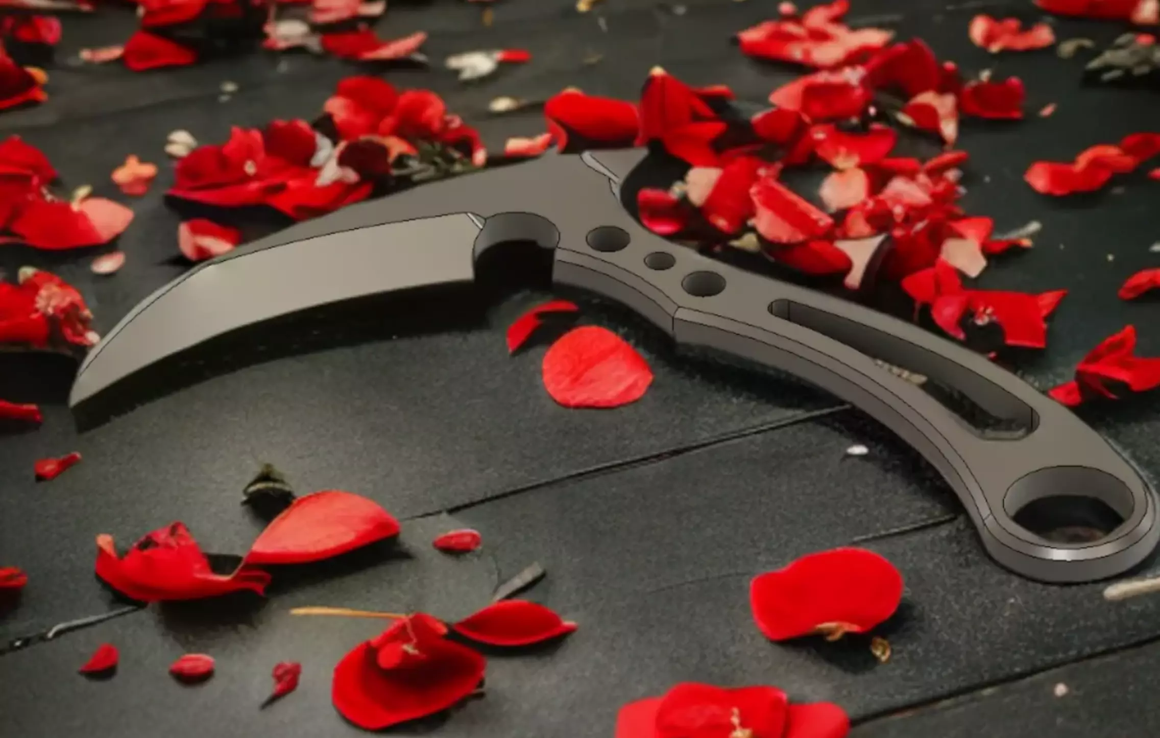 Hand Scythe Knife-Sickle 3D print model_0