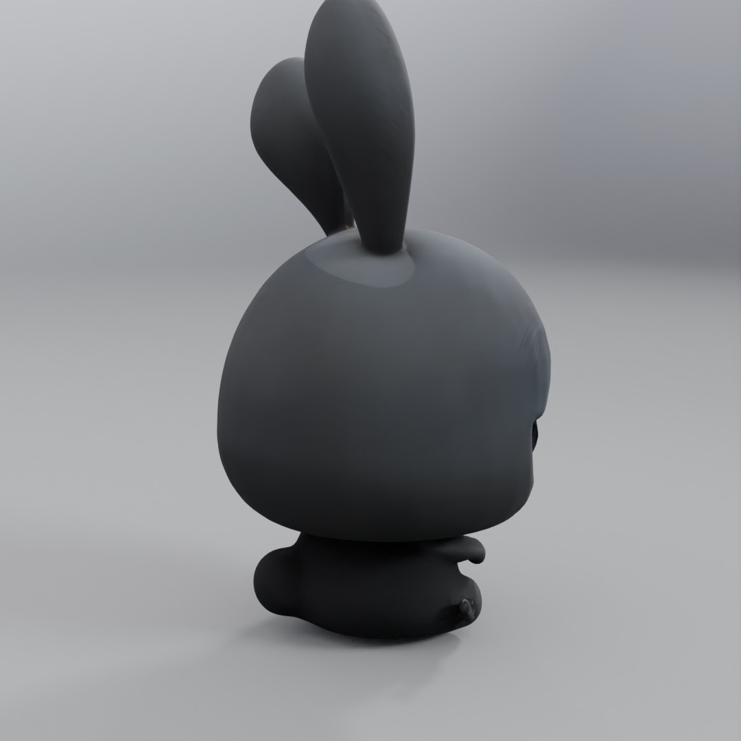 angry rabbit 3D model_1