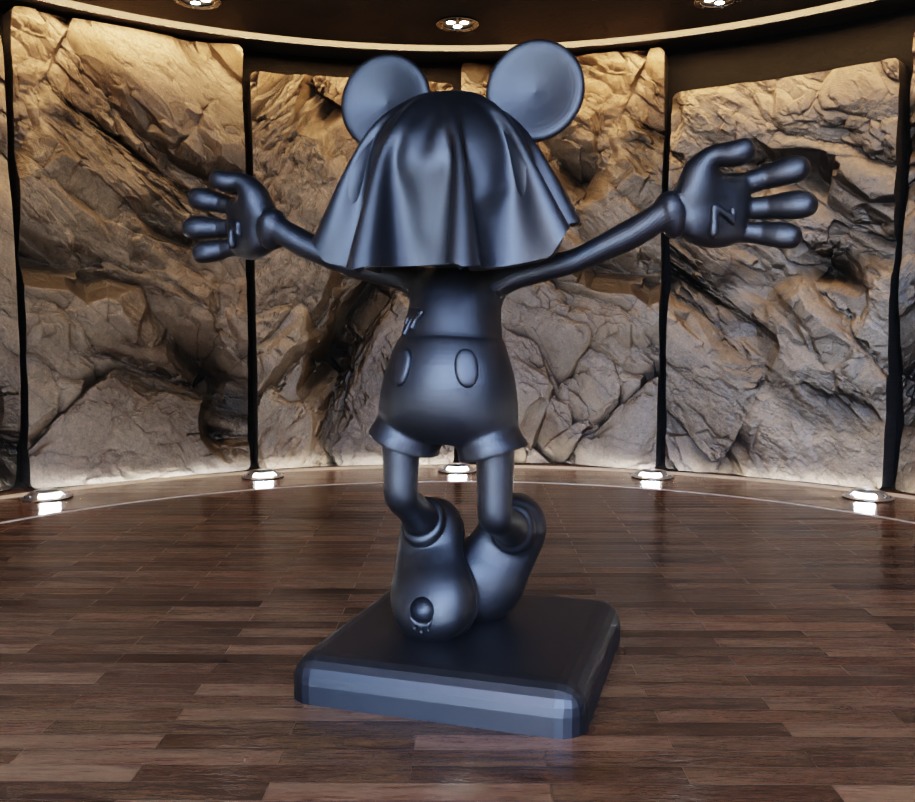 Ghost Face Masked Mickey Mouse Fan Art Toy  3D print model_9