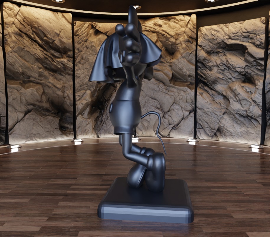 Ghost Face Masked Mickey Mouse Fan Art Toy  3D print model_7