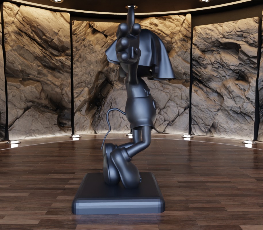 Ghost Face Masked Mickey Mouse Fan Art Toy  3D print model_4