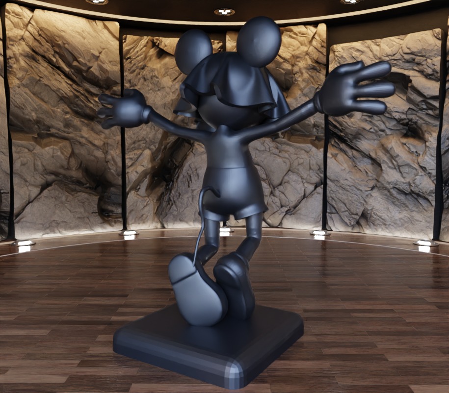 Ghost Face Masked Mickey Mouse Fan Art Toy  3D print model_5