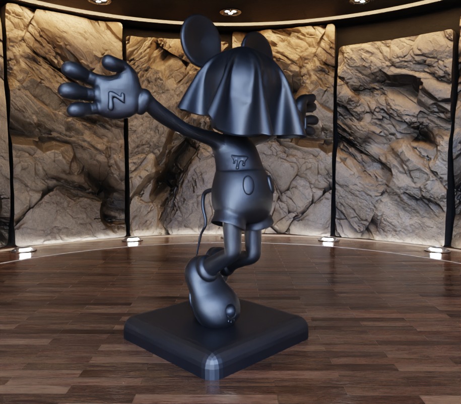 Ghost Face Masked Mickey Mouse Fan Art Toy  3D print model_3