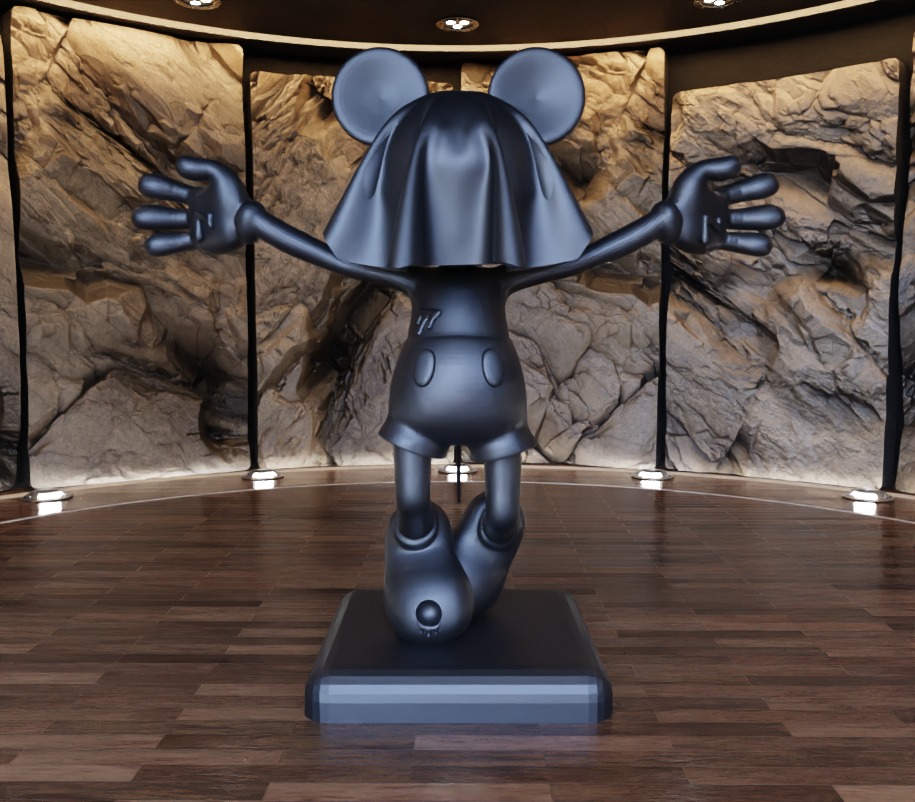 Ghost Face Masked Mickey Mouse Fan Art Toy  3D print model_1