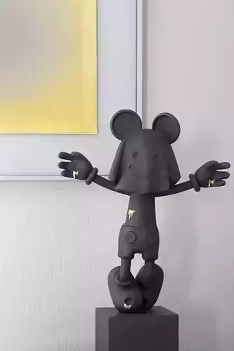Ghost Face Masked Mickey Mouse Fan Art Toy  3D print model
