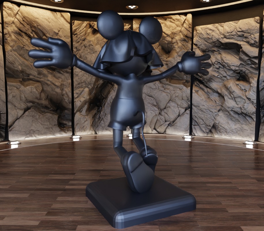 Ghost Face Masked Mickey Mouse Fan Art Toy  3D print model_6