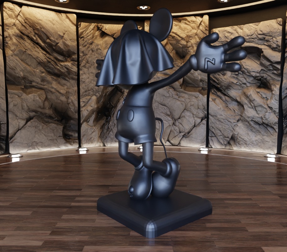 Ghost Face Masked Mickey Mouse Fan Art Toy  3D print model_8