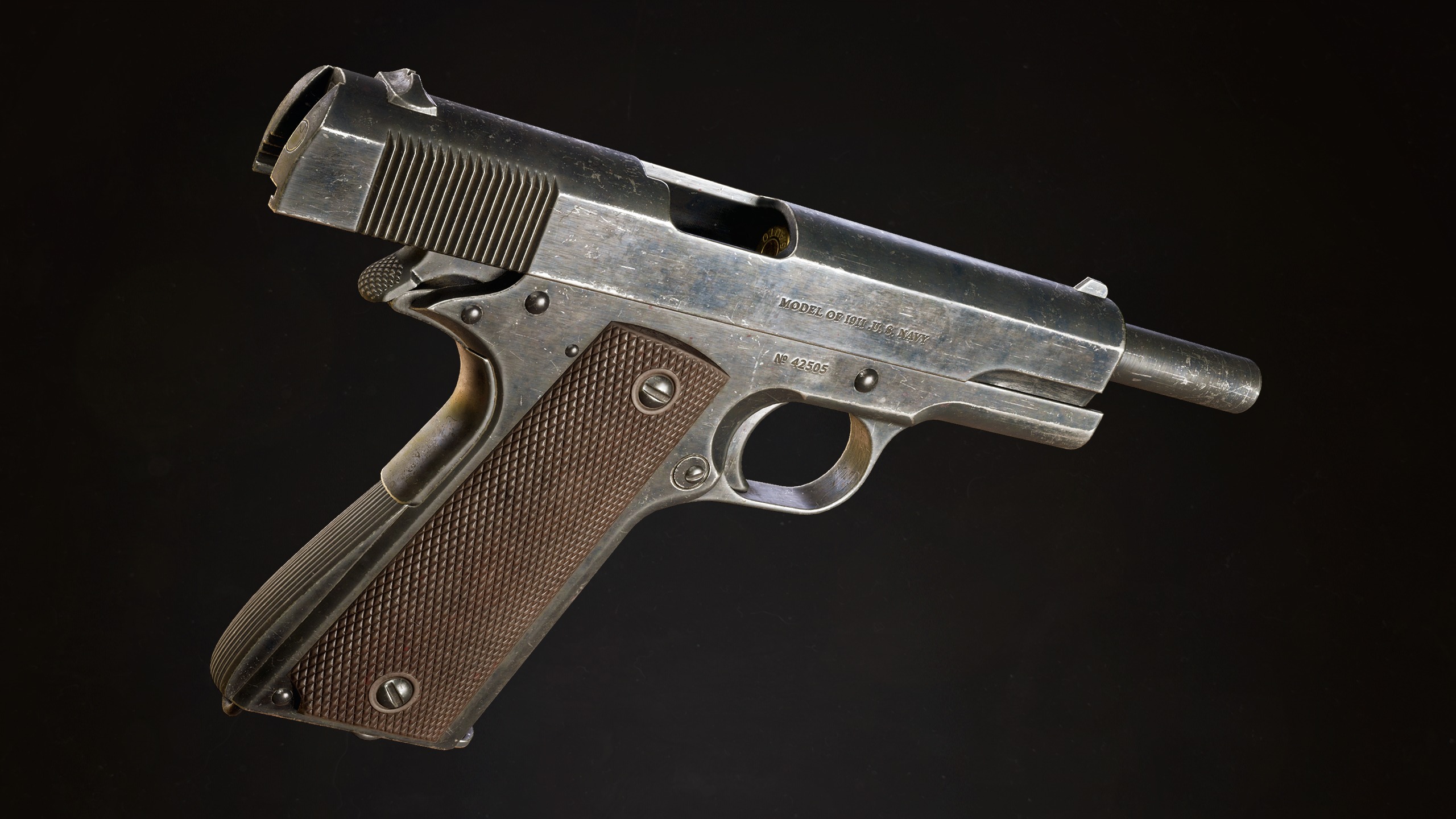 Colt 1911 Handgun Low-poly 3D model_5