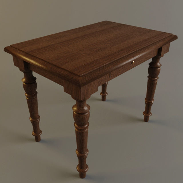 Writing desk Clerk 3D model_1