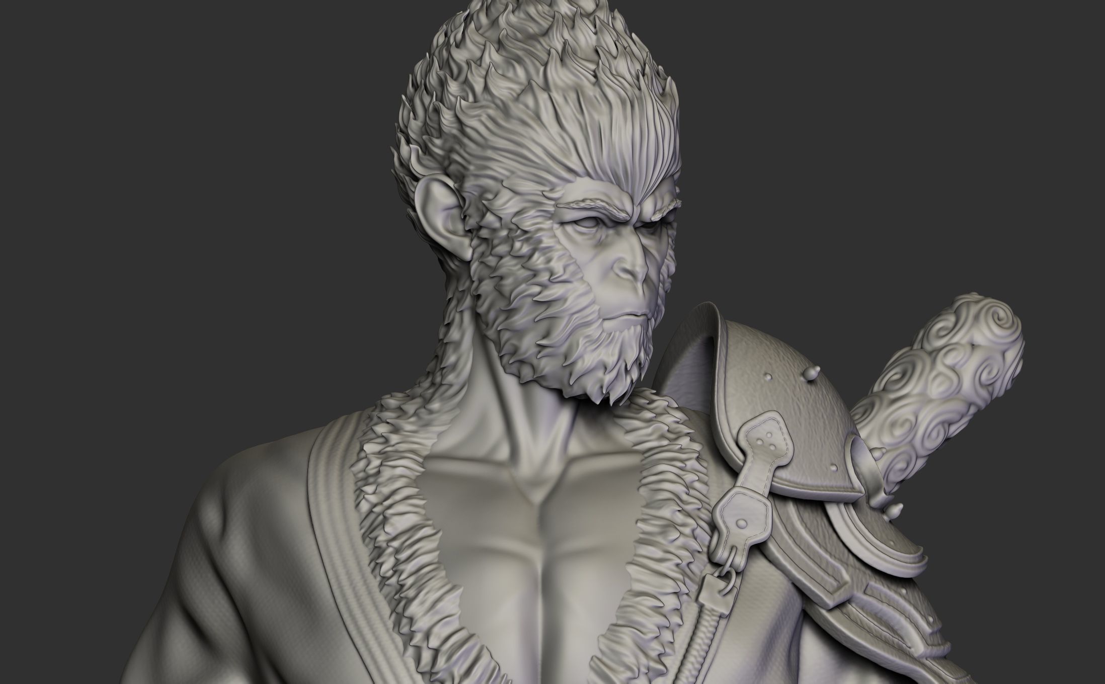 Black Myth Wukong 3D print model_3