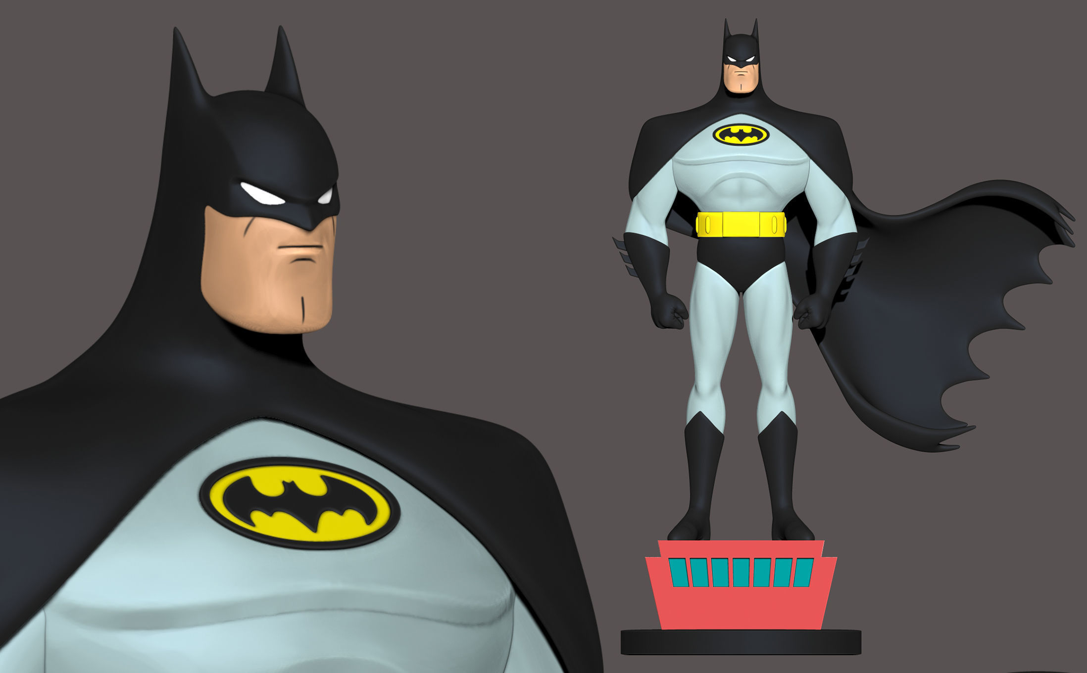 Batman Animated 3D print model_3