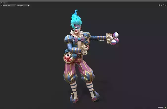 clown 3D model