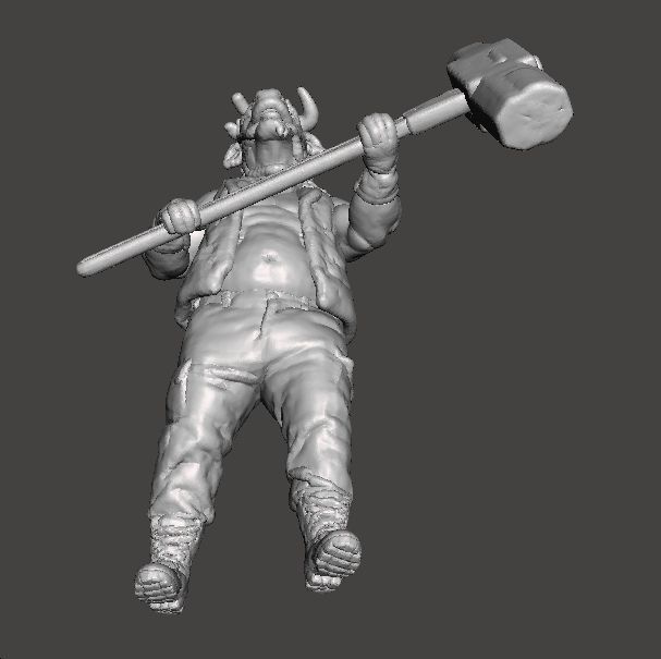 RE4 BRUTE MINIATURE MODEL FOR HORROR OR FANTASY GAMES RPG DND 3D print model_7