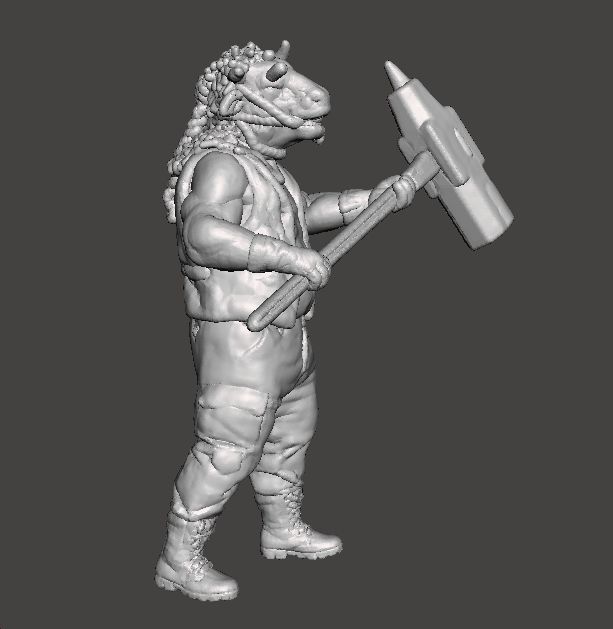 RE4 BRUTE MINIATURE MODEL FOR HORROR OR FANTASY GAMES RPG DND 3D print model_3