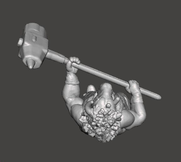 RE4 BRUTE MINIATURE MODEL FOR HORROR OR FANTASY GAMES RPG DND 3D print model_6