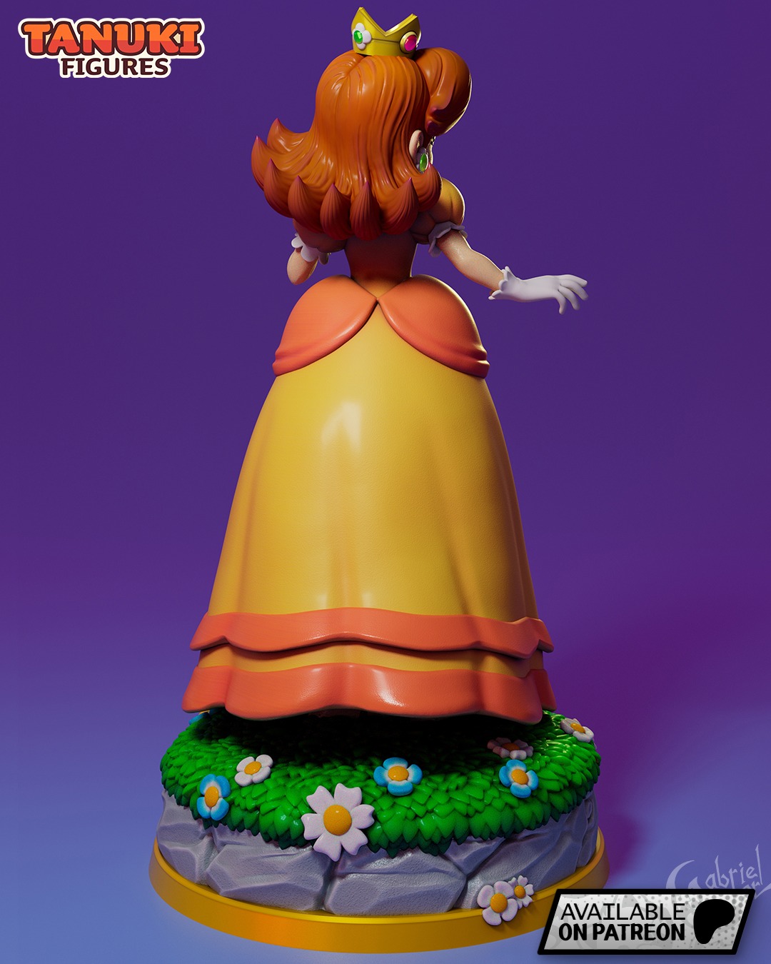 Princess Daisy - Super Mario Bros 3D print model_3