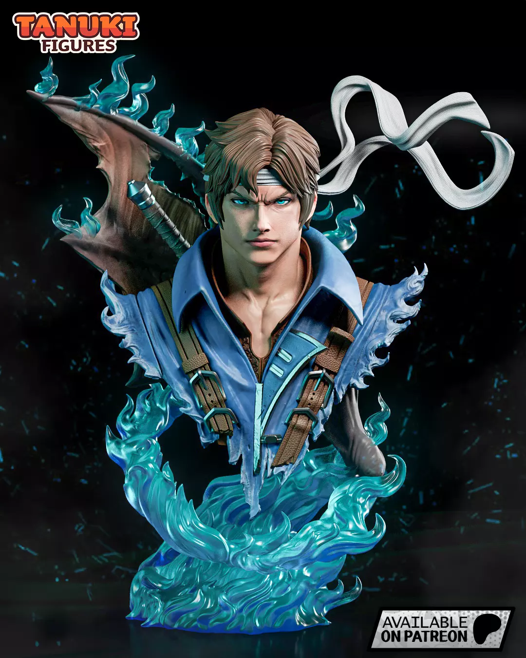 Richter Belmont - Castlevania - Bust 3D print model_0