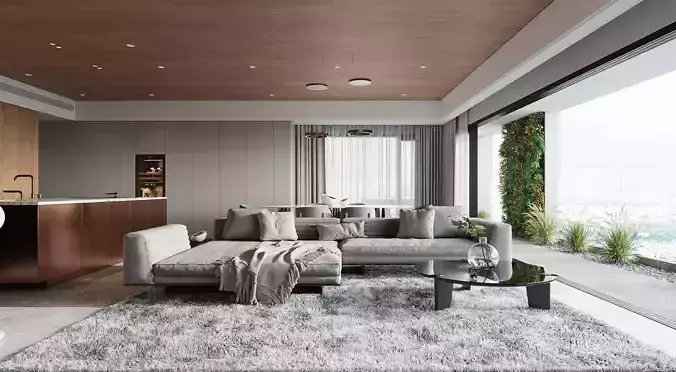 Living interior design Model 3D - 06 3D model 3D model 3D model