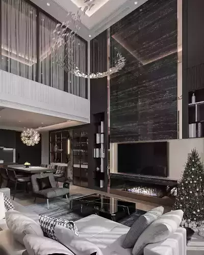 Living interior design Model 3D - 07 3D model 3D model 3D model