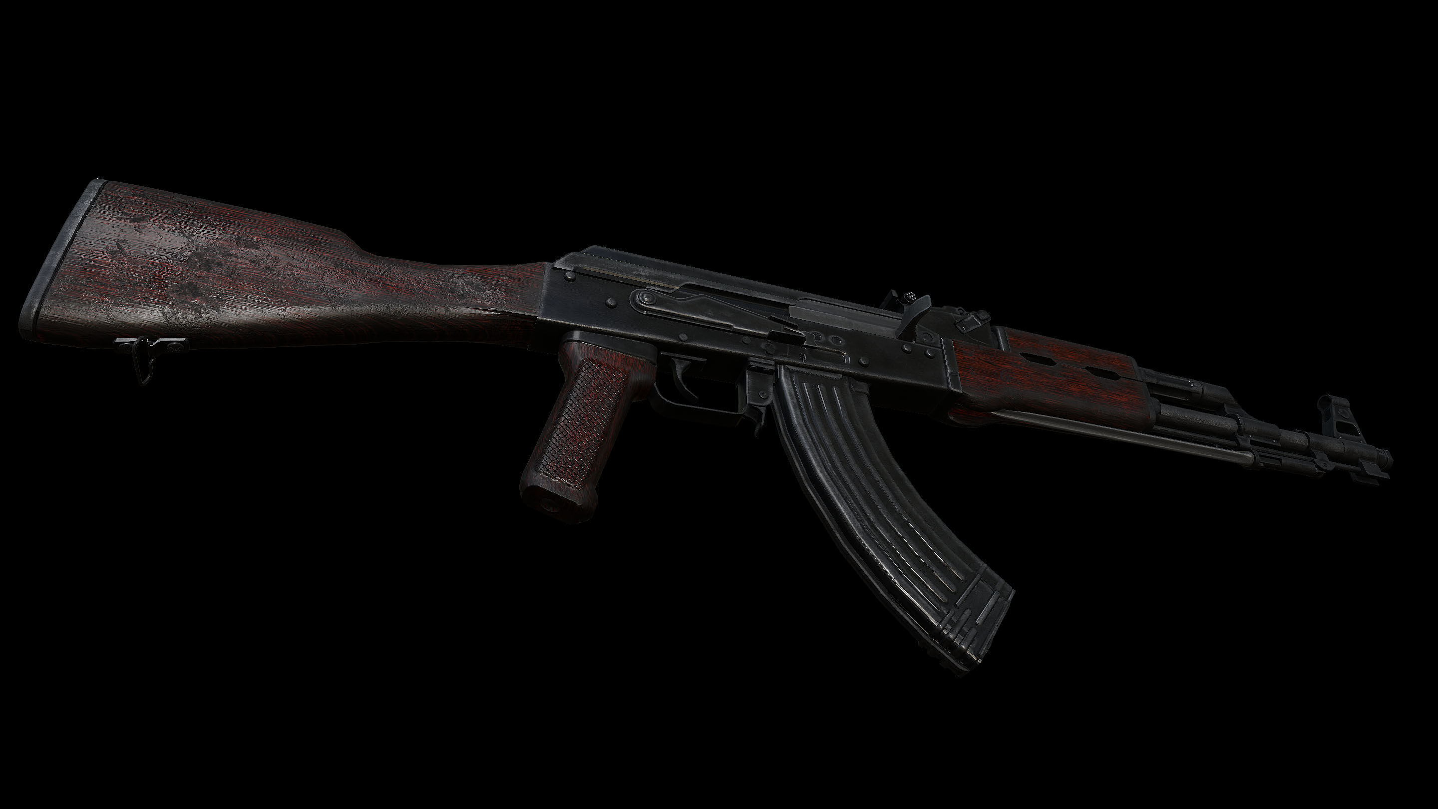 Type-56 Chicom AK Low-poly 3D model_5